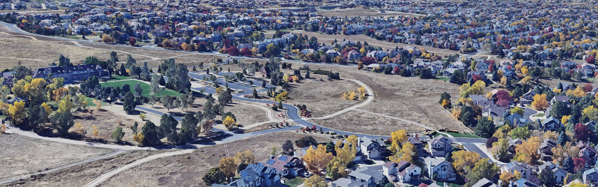 Aerial view of Highlands Ranch CO