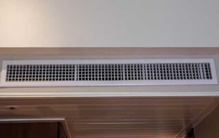 Ceiling air vent grille in modern interior
