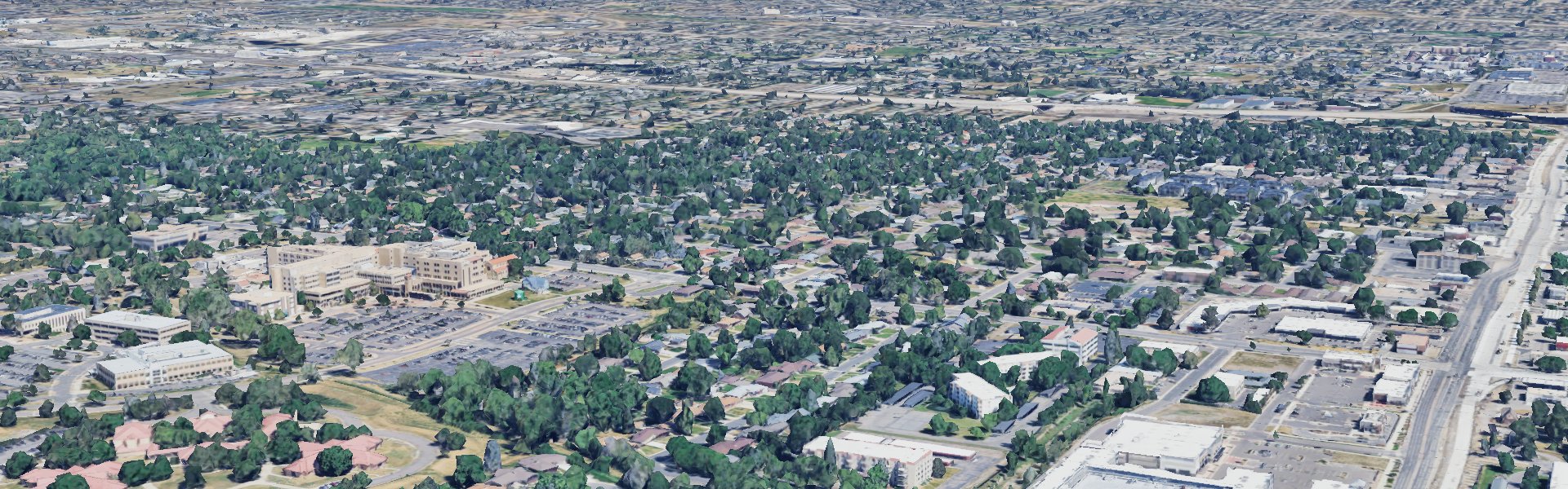 Aerial view of Wheat Ridge CO